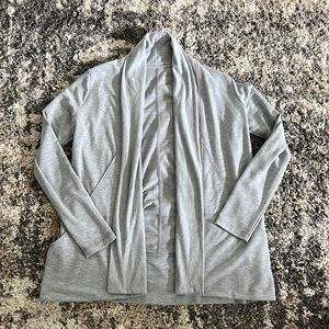 Long Active Gray Sports Cardigan